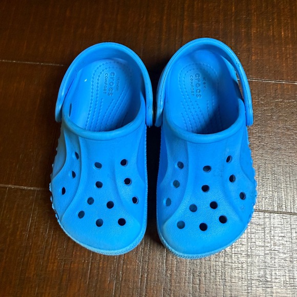 Crocs Baya Clogs Cobalt Blue Kids Size C 8 Slip On Water Shoes Toddler - Picture 4 of 8